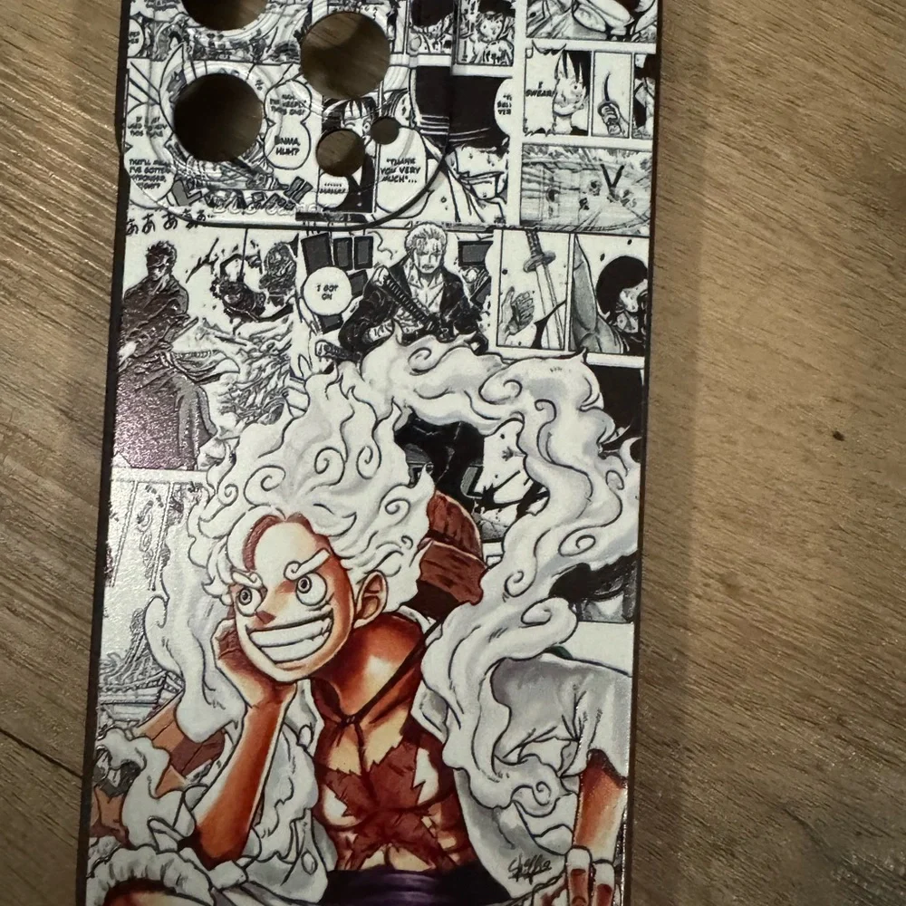 Anime Design Phone Case - Black and White